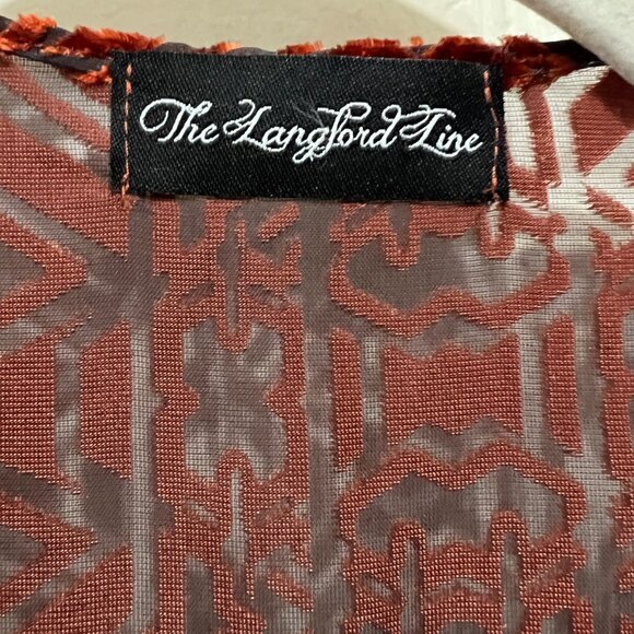 The Langford Line Womens Velvet Burnout Kimono Jewel Tone Whimsygoth‎ Witchy OS - Picture 4 of 6